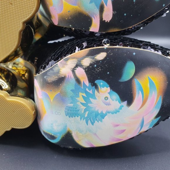 Irregular Choice Disco Bunny shoes - Black Sequin - Picture 7 of 12